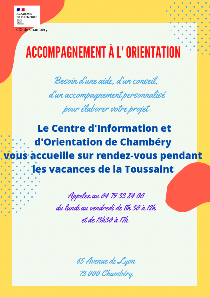Affiche CIO ouverture vacances